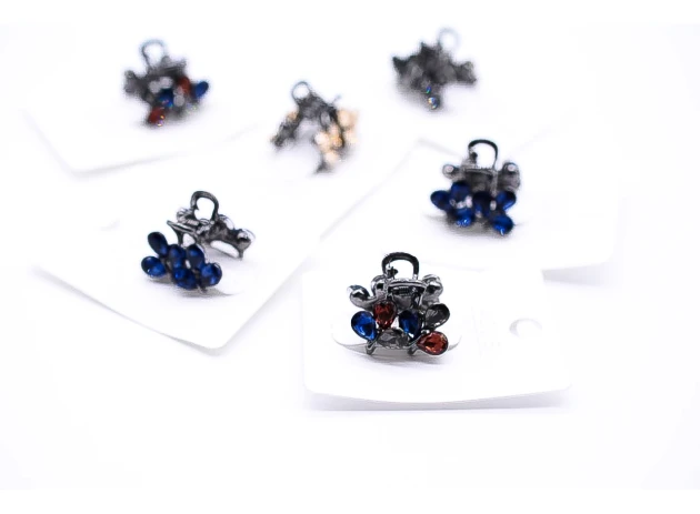 crab metal  2cm assorti set.12buc.00240