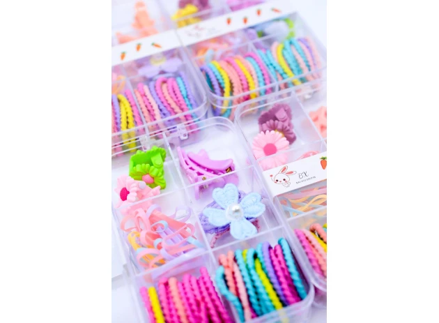 set elastice si agrafe de par set.12 cut.00312