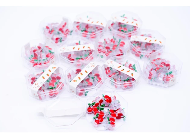 crab plastic 2cm assorti set.12cut..00252