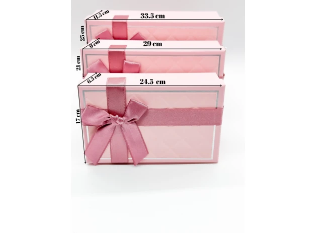 cutii p-u cadou assorti set.  3buc.00180