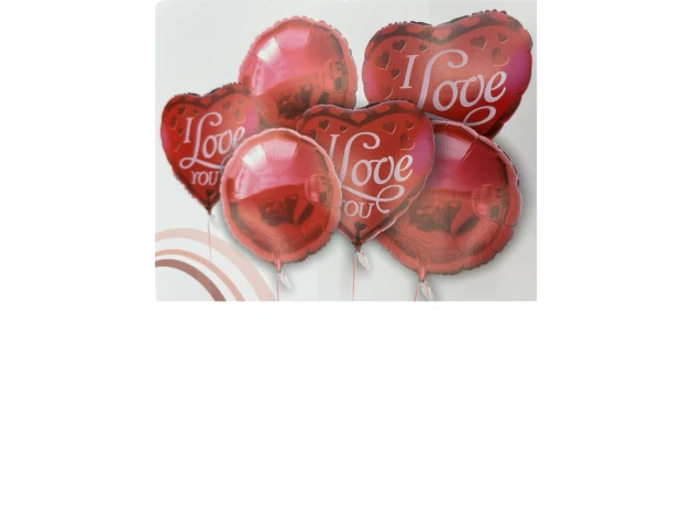 baloane assorti set. 6buc.18cm 00028*