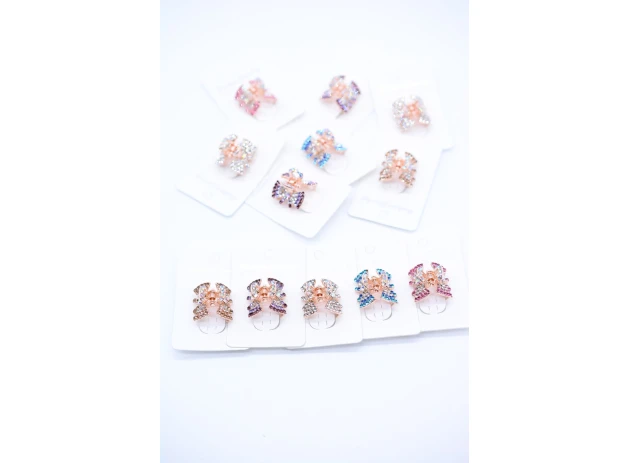 crab metal  2cm assorti set.12buc.00192