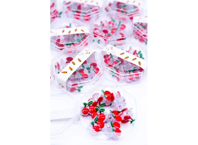 crab plastic 2cm assorti set.12cut..00252