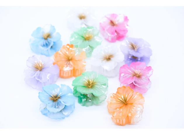 crab plastic  assorti set.6per.00096