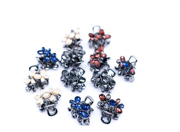 crab metal  2cm assorti set.12buc.00240