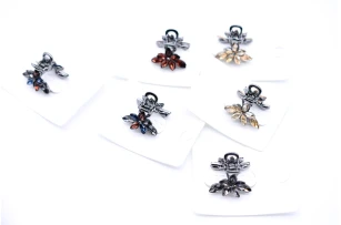 crab metal  2cm assorti set.12buc.00240