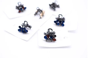 crab metal  2cm assorti set.12buc.00240