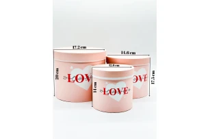 cutii p-u cadou assorti set.  3buc.00125