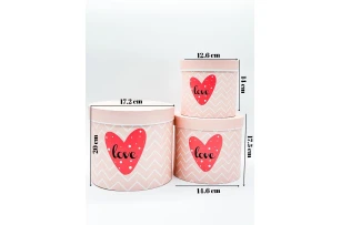 cutii p-u cadou assorti set.  3buc.00125
