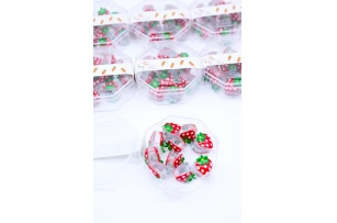 crab plastic 2cm assorti set.12cut..00252