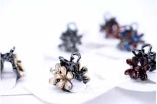 crab metal  2cm assorti set.12buc.00240