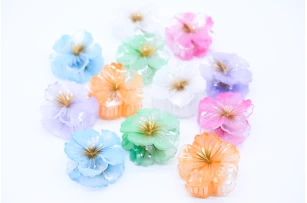 crab plastic  assorti set.6per.00096